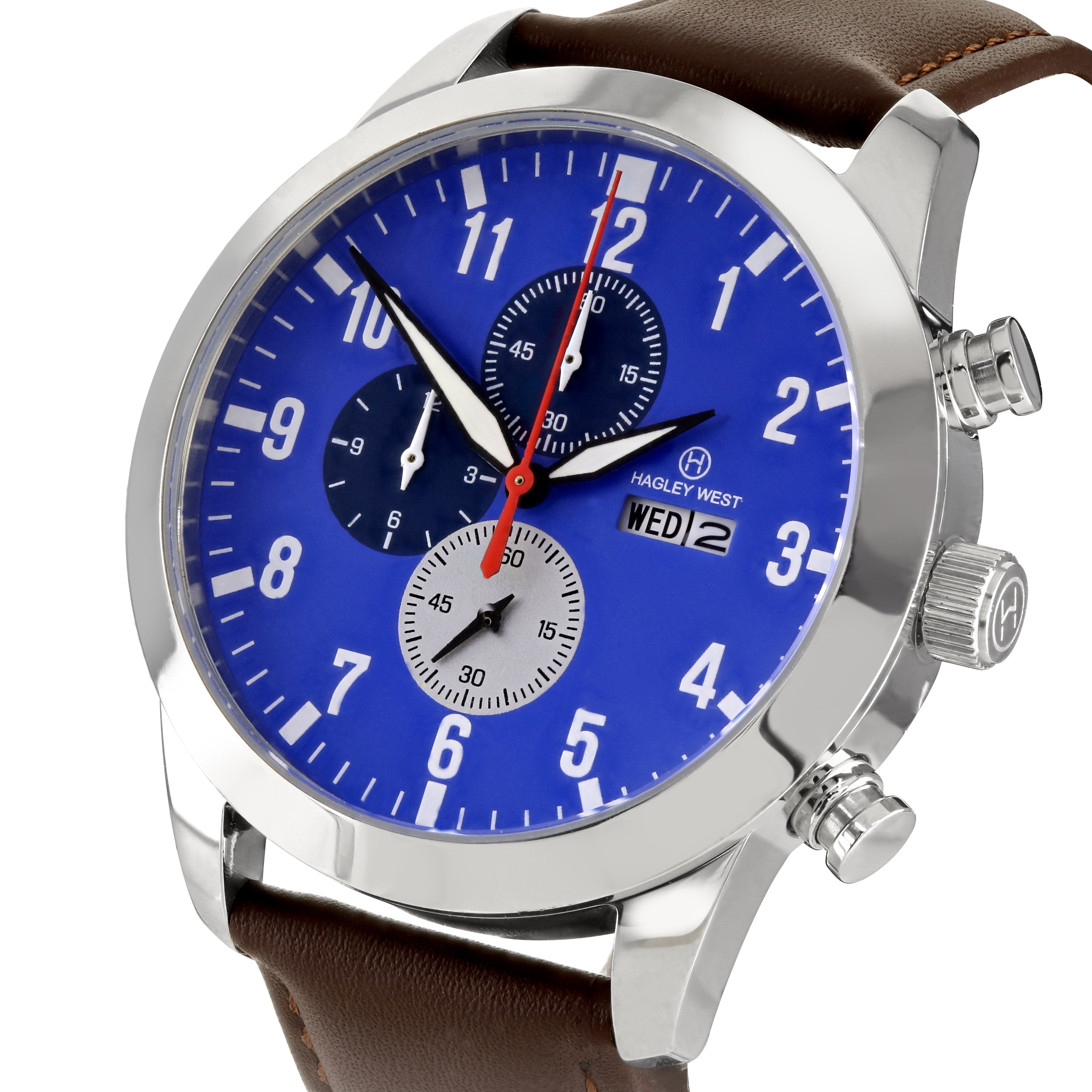 Aviator Hurricane | Blue Face Watch | Mens Watches – Hagley West