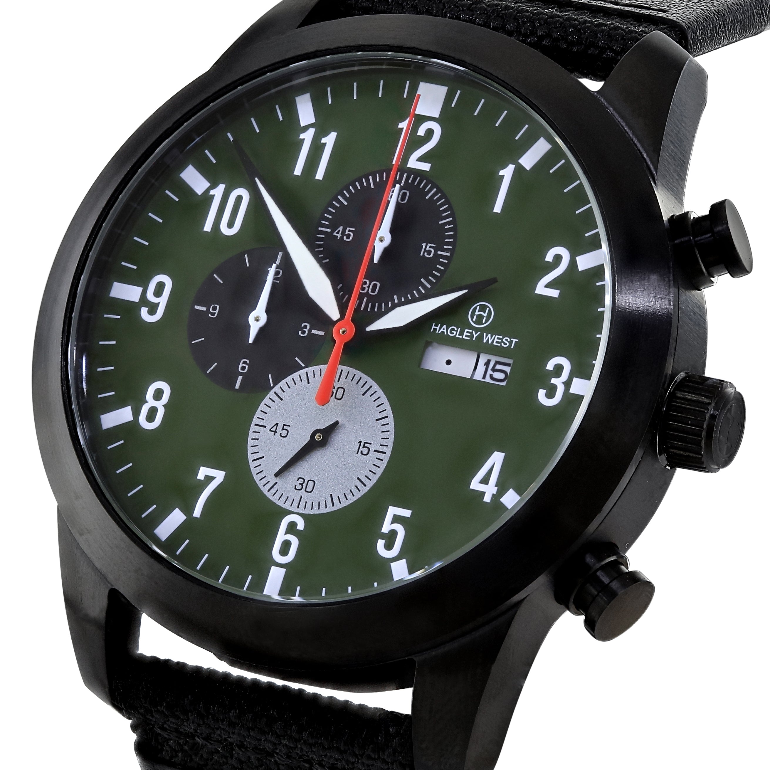 Aviator Mustang | Green Face Watch | Mens Watches – Hagley West