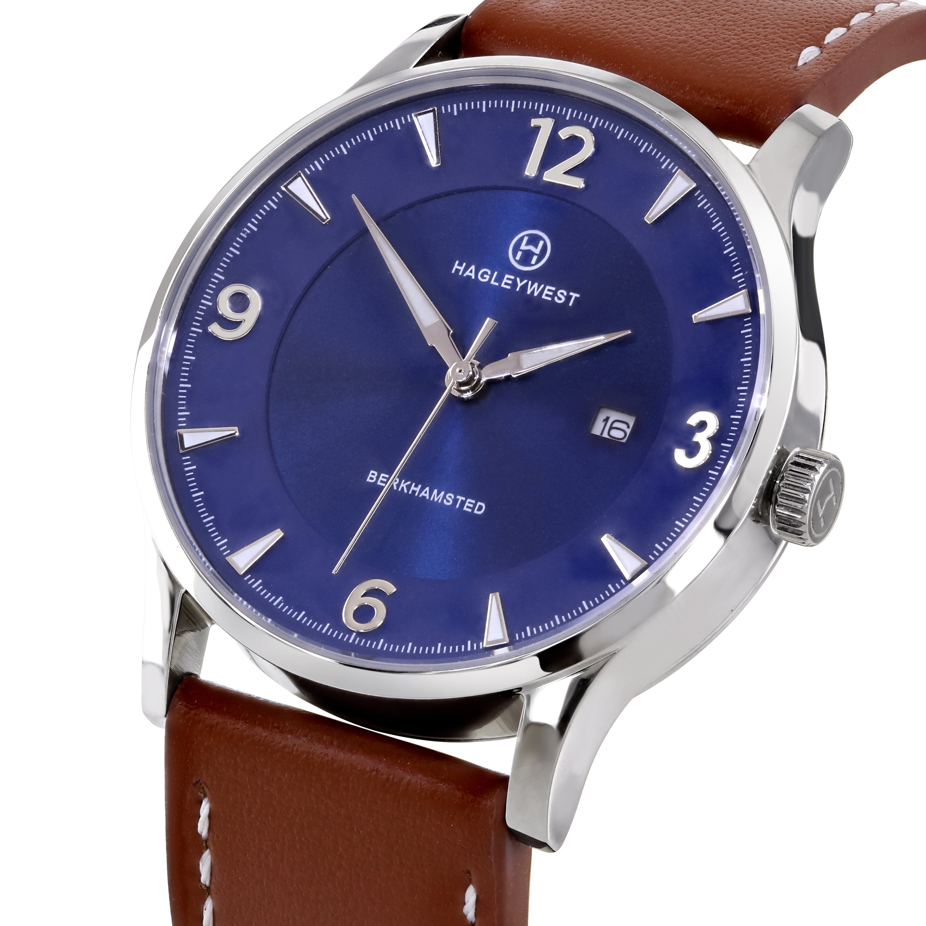 Entrepreneur Gratitude | Blue & Brown Leather Watch | Men's