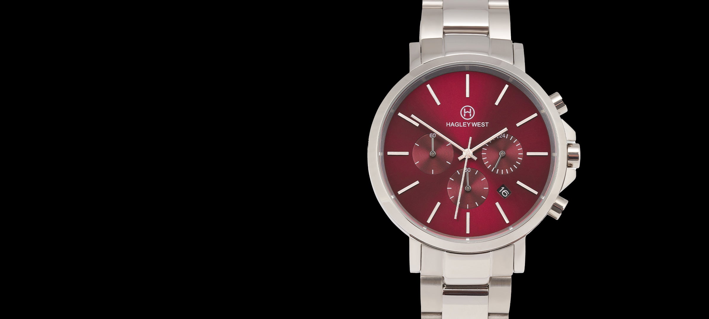 Chrono Collection | Red & Silver Watch | Men's Watches