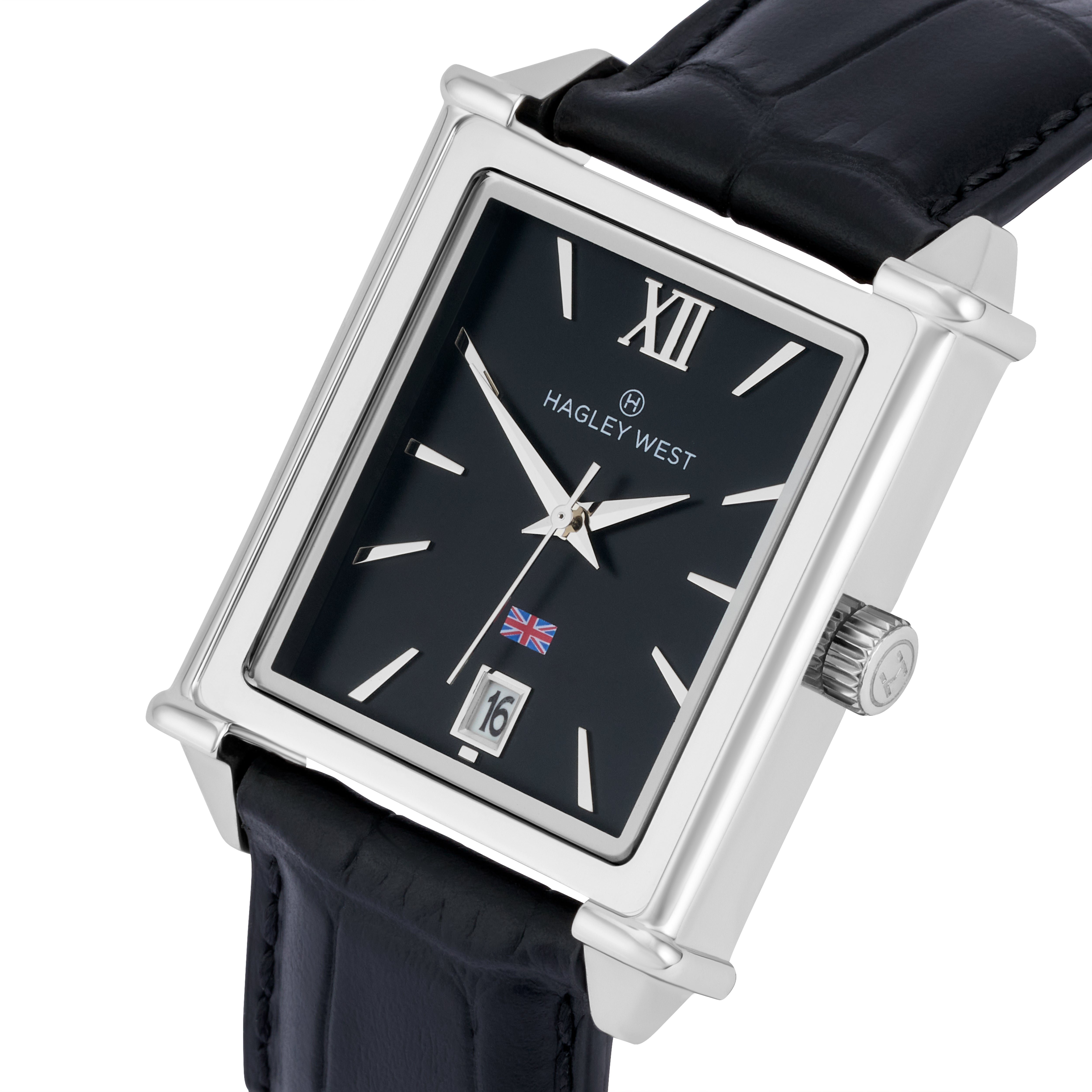 ⑧WHC BRITISH COUNTRY LEATHER Genuine Leather British Retro Knight Men Square Toe Zip Business