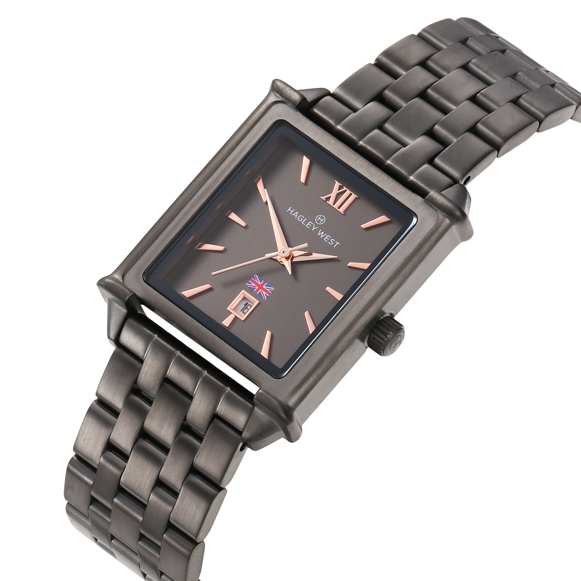 Women's Brit | Gunmetal Watch | Women's Watches – Hagley West Watches