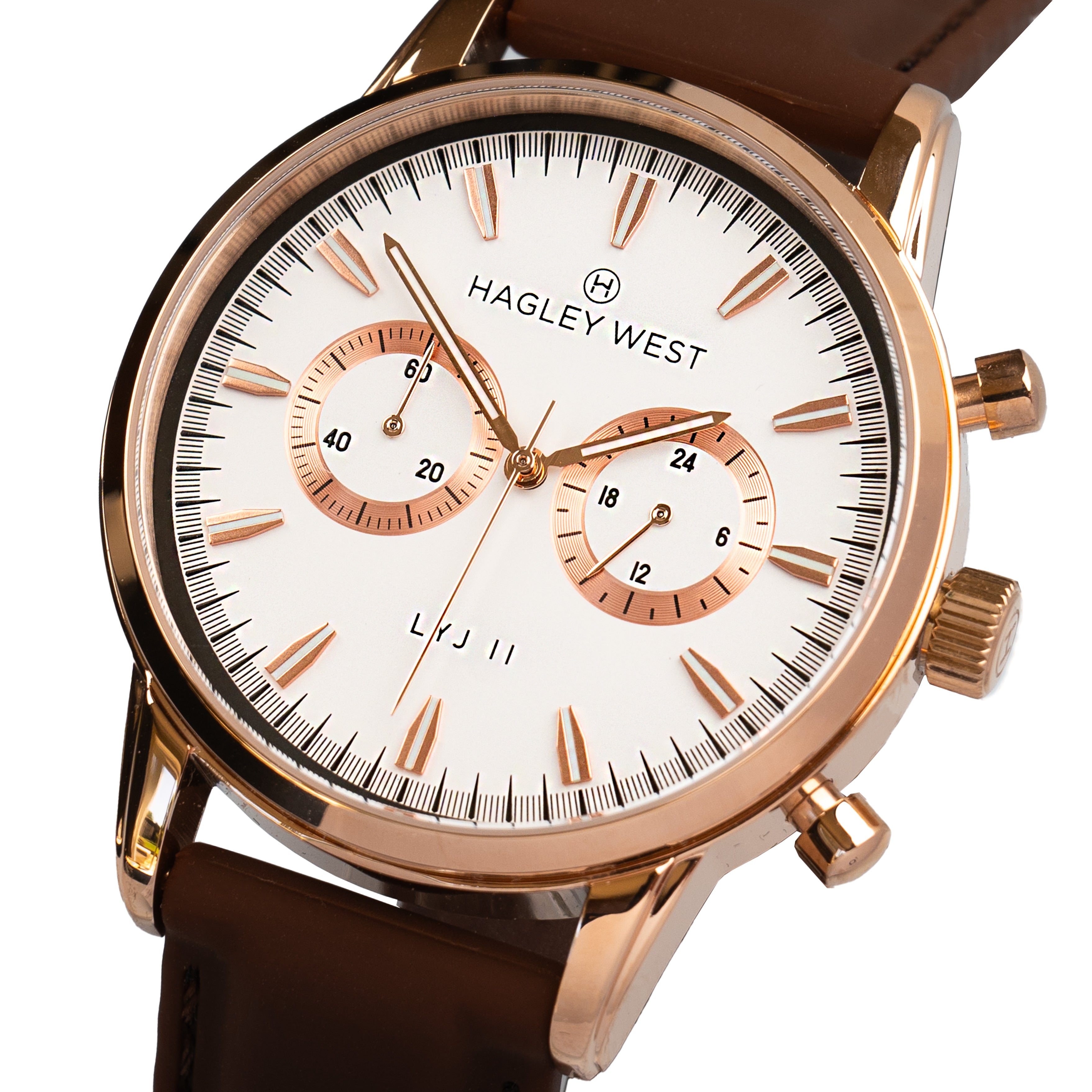 LYJ II Toronto | White & Rose Gold | Men's Watches – Hagley West