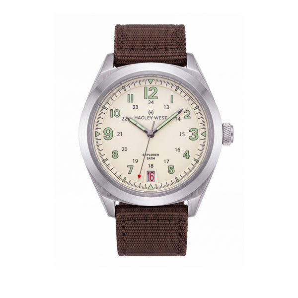 Explorer | Cream Frost Watch | Hagley West – Hagley West Watches